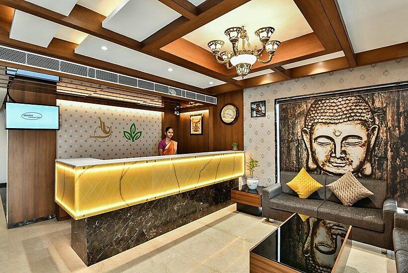 Ganga Sadan reception area