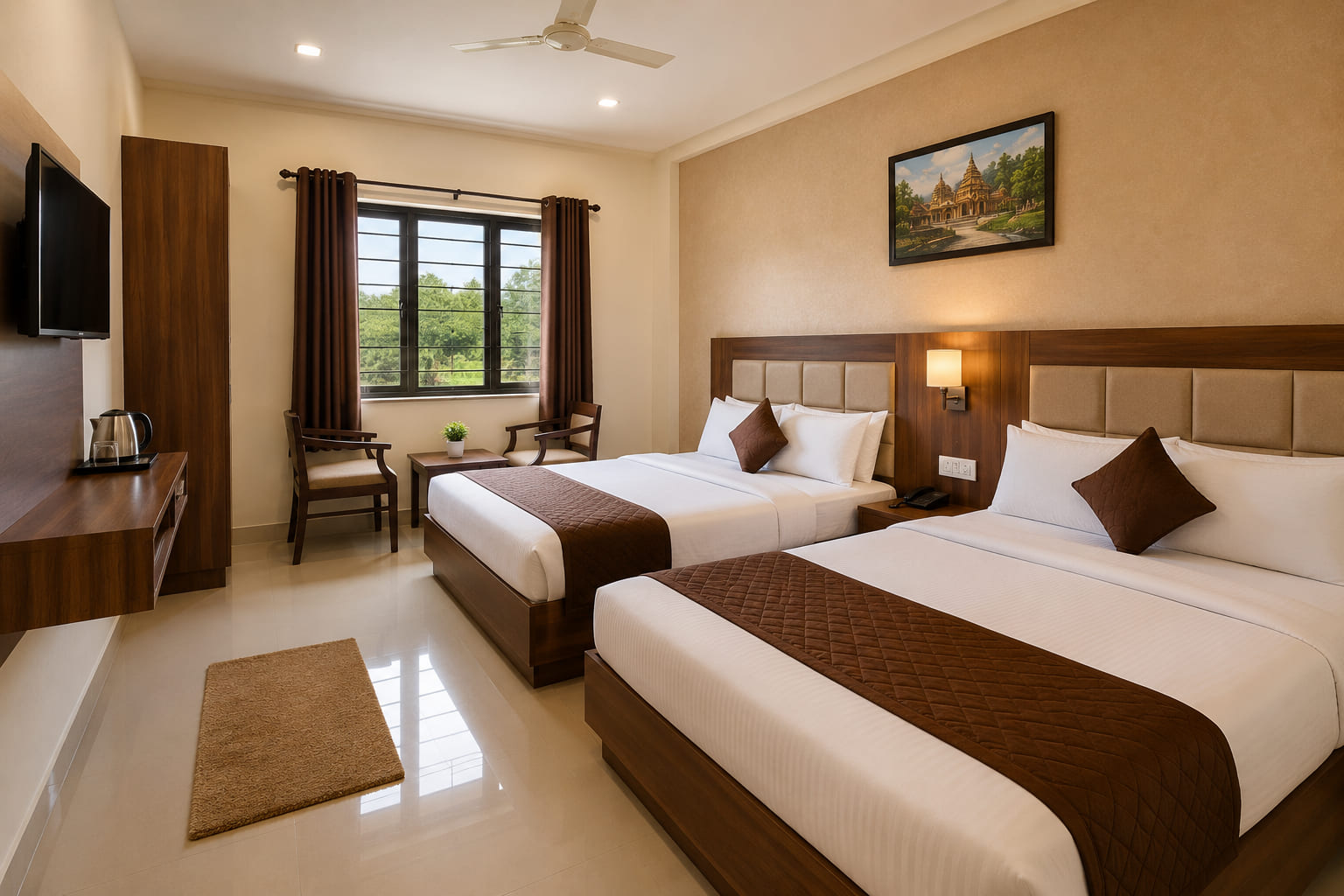 AC room at Ganga Sadan Srisailam